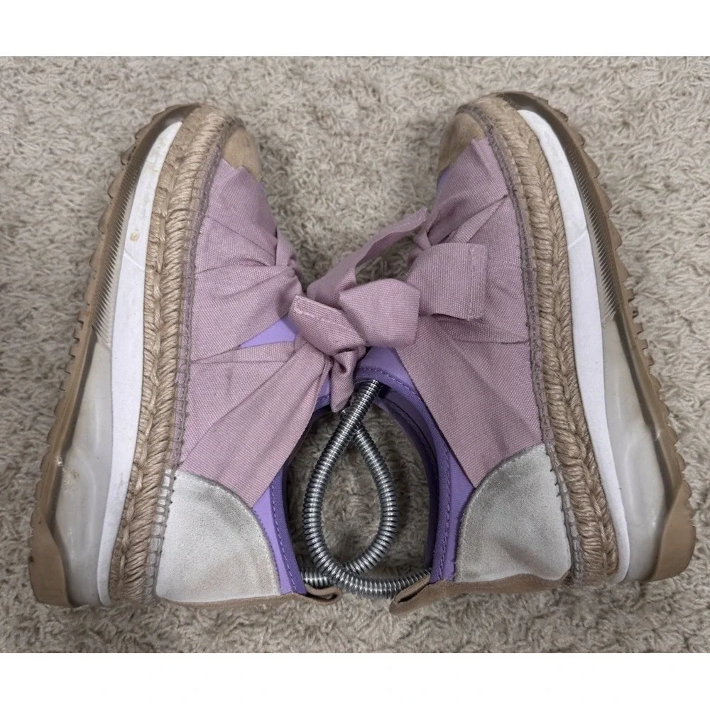 Free People Chapmin Espadrille Sneakers Lavender Suede EU 37 US 6.5-7 Ballerina